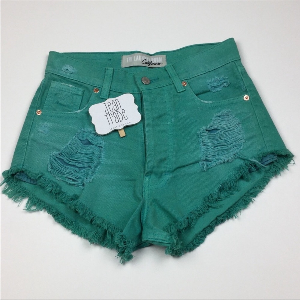 The Laundry Room California Distressed Jean shorts